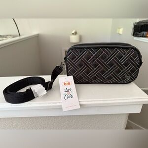 Lug Black Quilted Crossbody Bag -NWT